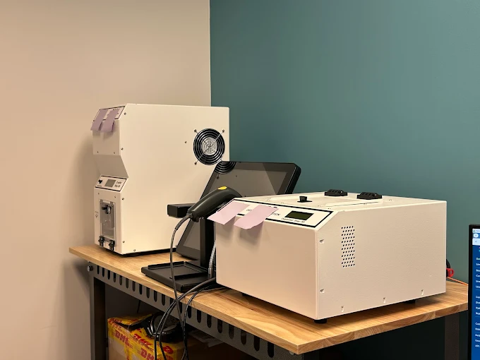 Secure hard drive destruction using HDD degausser and crusher at HTL 365 in Houston TX